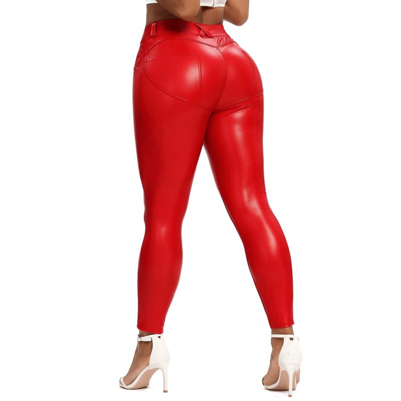 red latex pants sexy