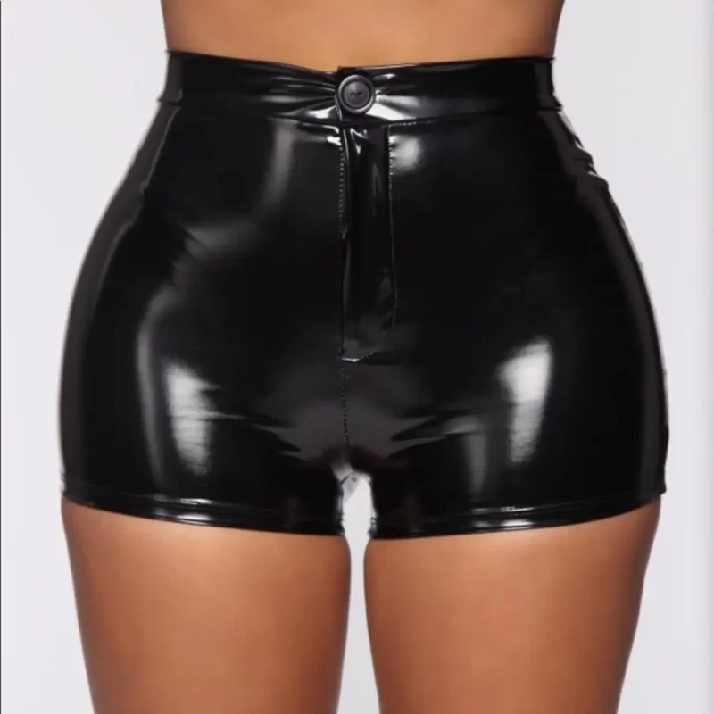 black-latex-shorts-sexy-and-black